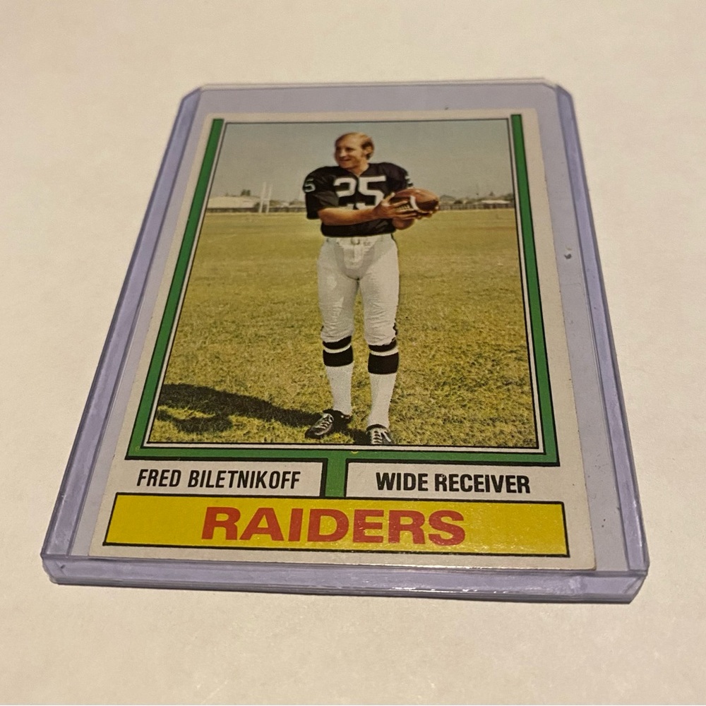Fred Biletnikoff 1974 Topps Football Card Vintage Card #490